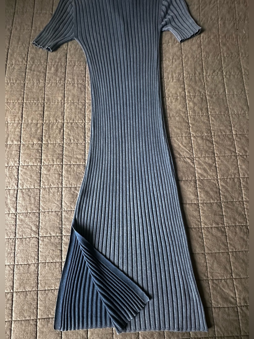 Daily Practice Anthropologie Ribbed Knit Midi Polo Dress Size Small - Picture 10 of 10